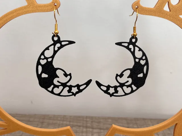 Earrings - Mickey and The Moon
