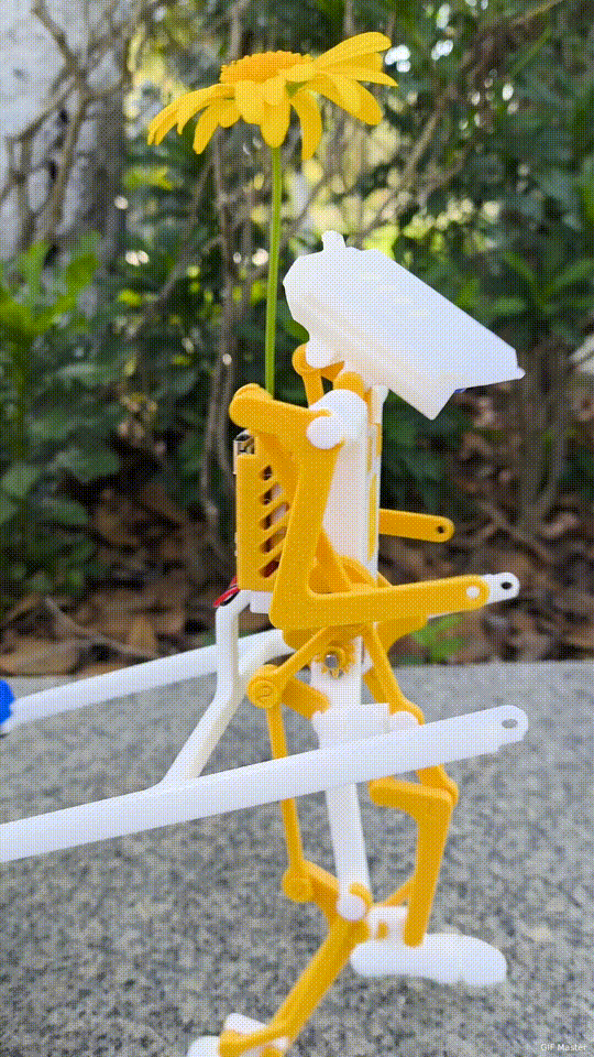 Miniatura 2 do modelo 3D 双足行走机构（模拟真人跑步姿态机器人    赛博朋克风格 可动机械结构）