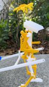 Bipedal Walking Mechanism (PETG). 0.2mm layer height, 2 walls, 15% infill