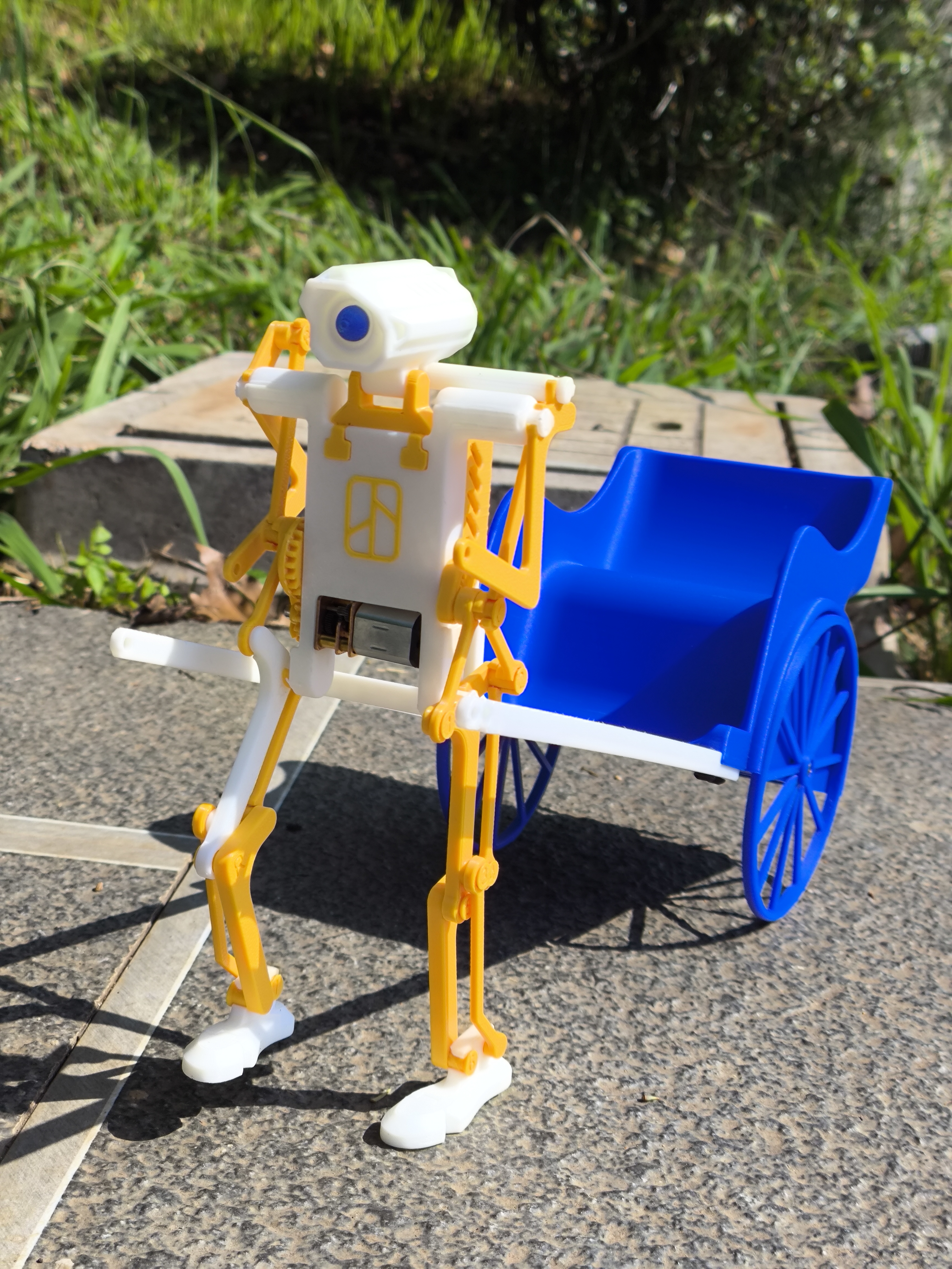 Miniatura 3 do modelo 3D 双足行走机构（模拟真人跑步姿态机器人    赛博朋克风格 可动机械结构）
