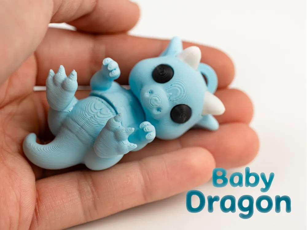 Tiny Flexi Dragon - Articulated & Keychain