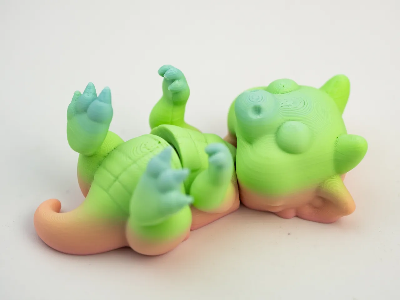 Tiny Flexi Dragon - Articulated & Keychain view 3