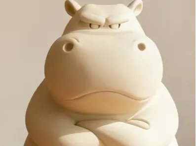 Grumbleton the Grumpy Hippo