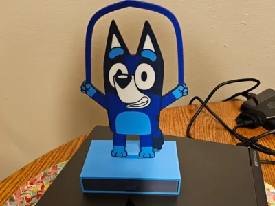 Bluey Bow Holder V2 with Hair Tie Drawer Base