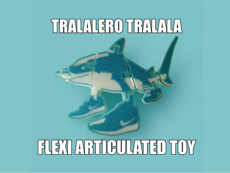 Tralalero Tralala Flexi Toy