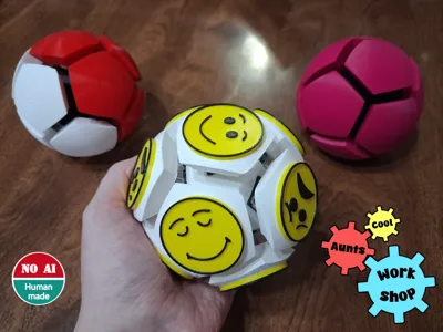 Small 12-sided fidget clicker spheres