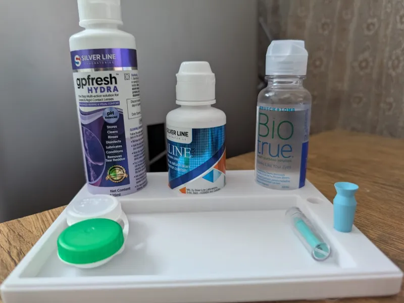 Contact Lens case for Hard and Soft lenses