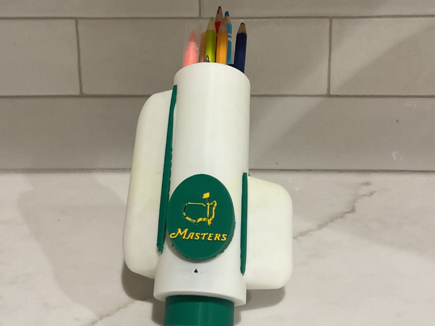 Masters golf bag pencil holder