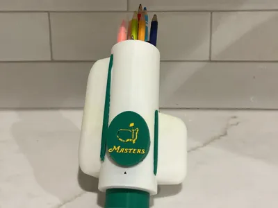 Masters golf bag pencil holder