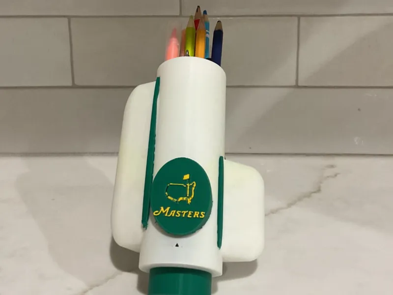 Masters golf bag pencil holder