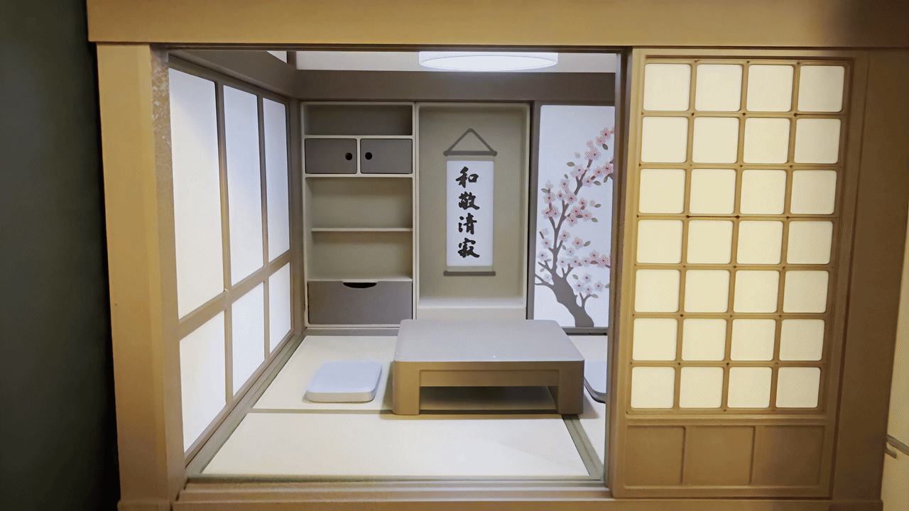 Japanese Style Book Nook | Tea House Diorama