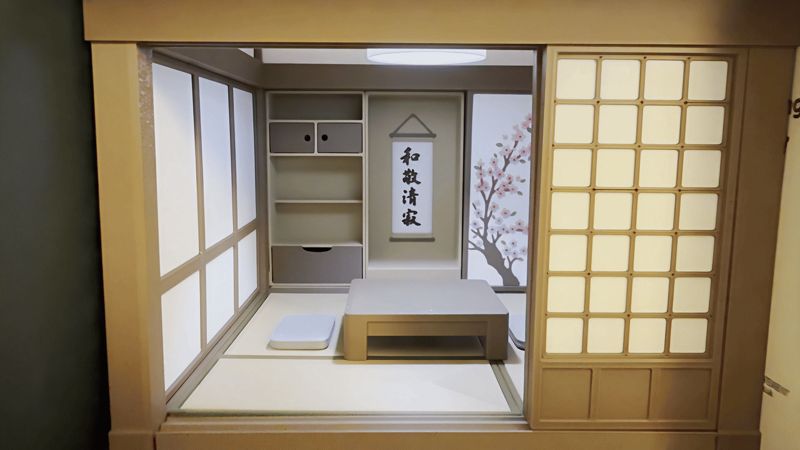 Japanese Style Book Nook | Tea House Diorama