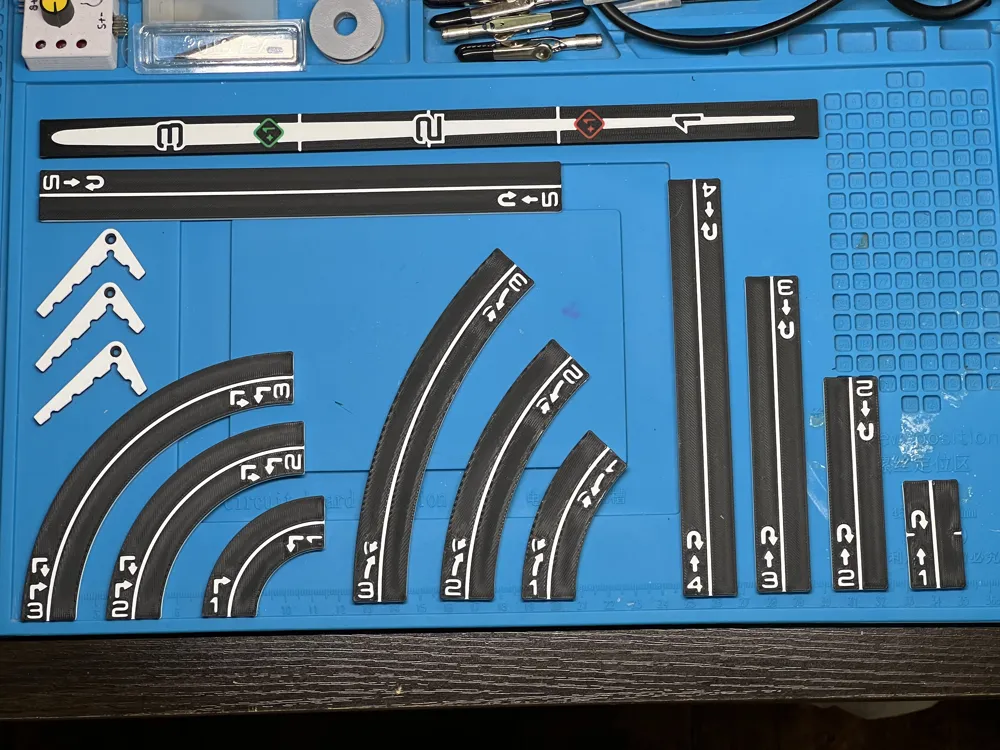 XWing Miniatures 2.0 Maneuver Template Pack Free 3D Print Model
