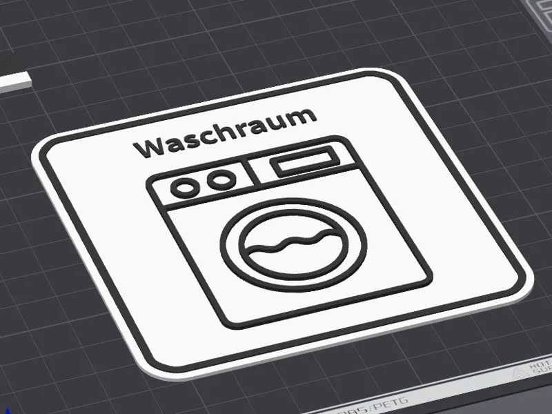 Schild Waschraum
