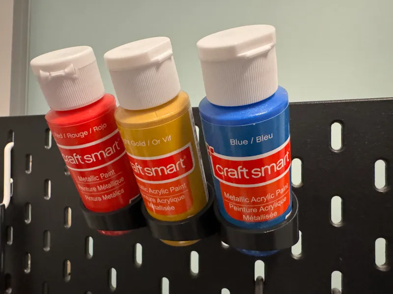 IKEA Skadis 35mm Paint Bottle Holder with Hook