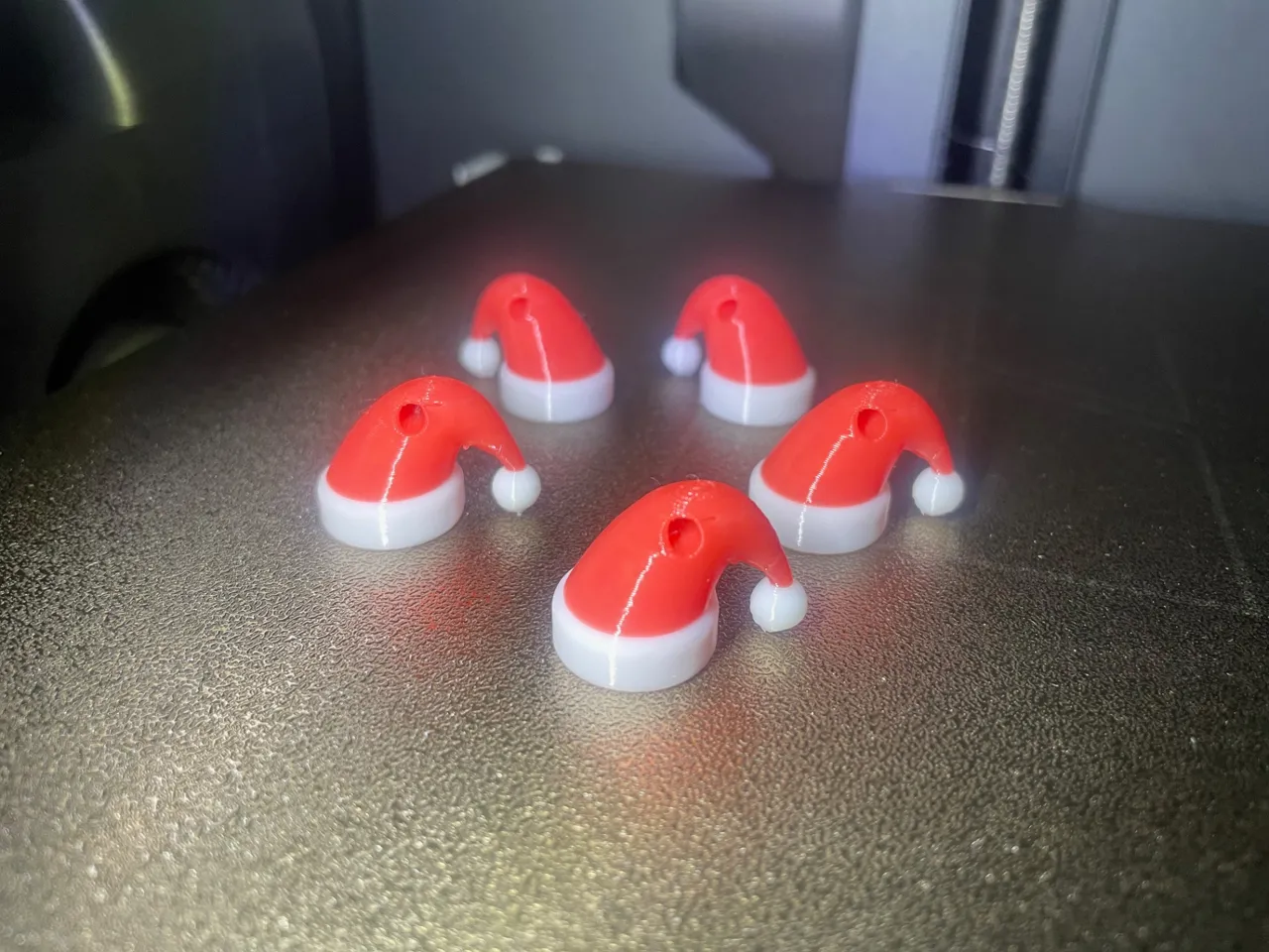 Santa Cap Keychain-Gift-Gifts-Earrings cute view 2