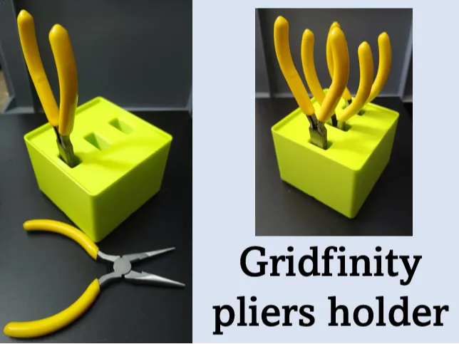 Gridfinity pliers holder