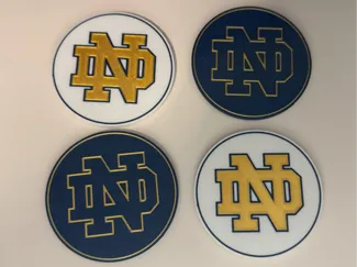 Notre Dame Coaster - 2 AND 3 Color Model!