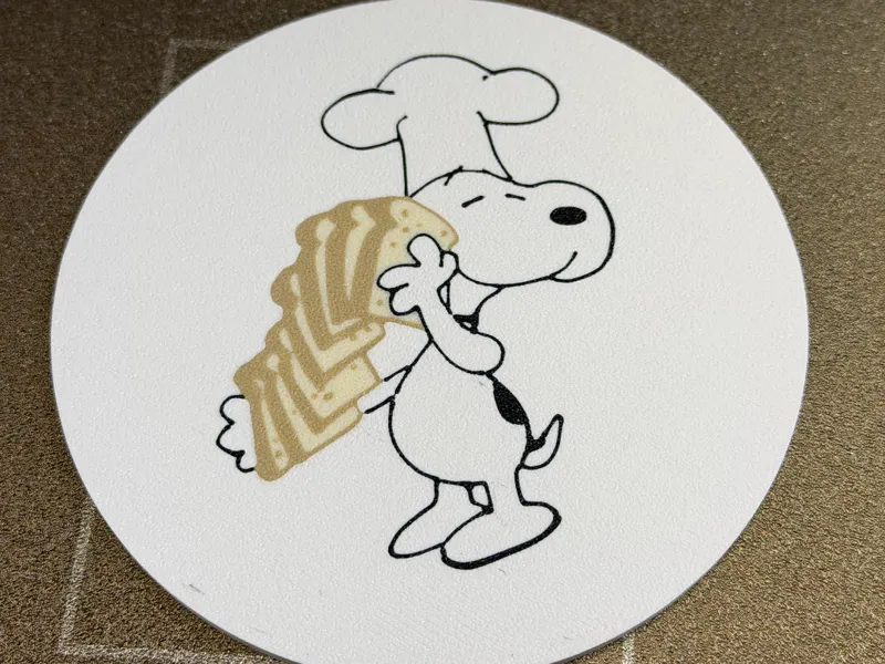 Thanksgiving Chef Snoopy Toast Coaster
