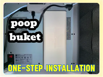 Enclosed poop chute P1sc/X1cc (NoNeed accessories)