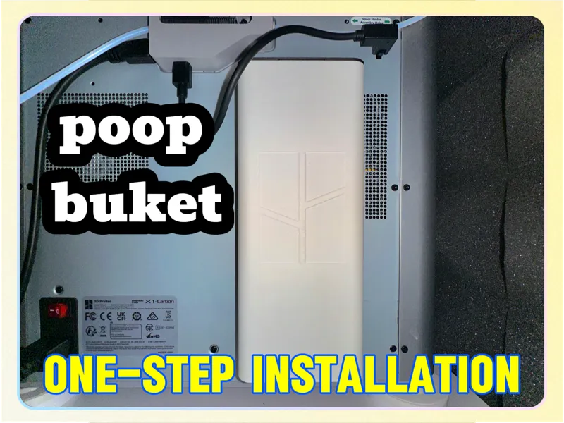 Enclosed poop chute P1sc/X1cc (NoNeed accessories)