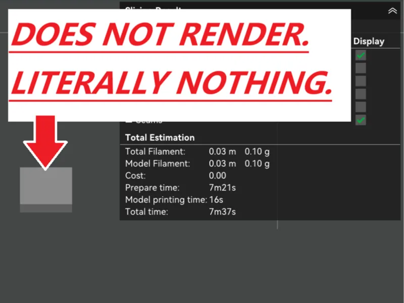GLITCH: Print NOTHING at ALL