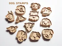 Set de tampons chien pour poterie ou pâte à modeler — photo 2