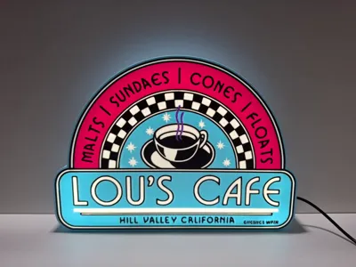 Back to the Future – Lou’s Cafe Lightbox