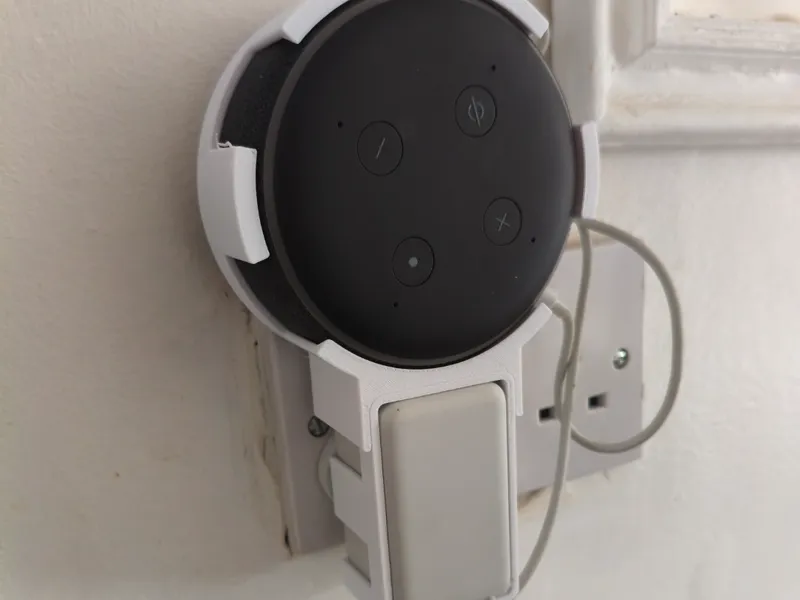 Echo Dot Alexa 3rd GEN mount adaptable UK plug