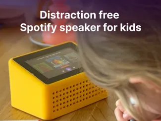 Distraction free Spotify speaker for kids