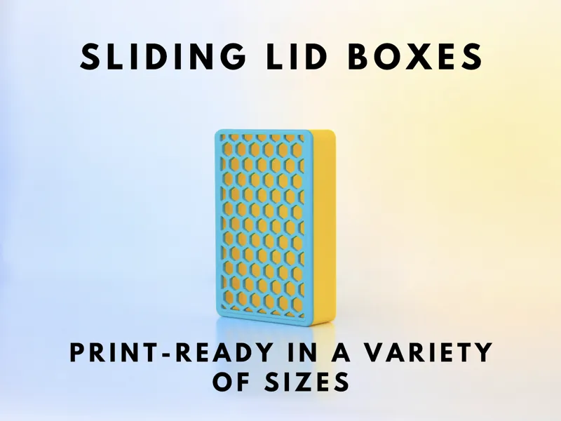 Sliding Lid Boxes (parametric)