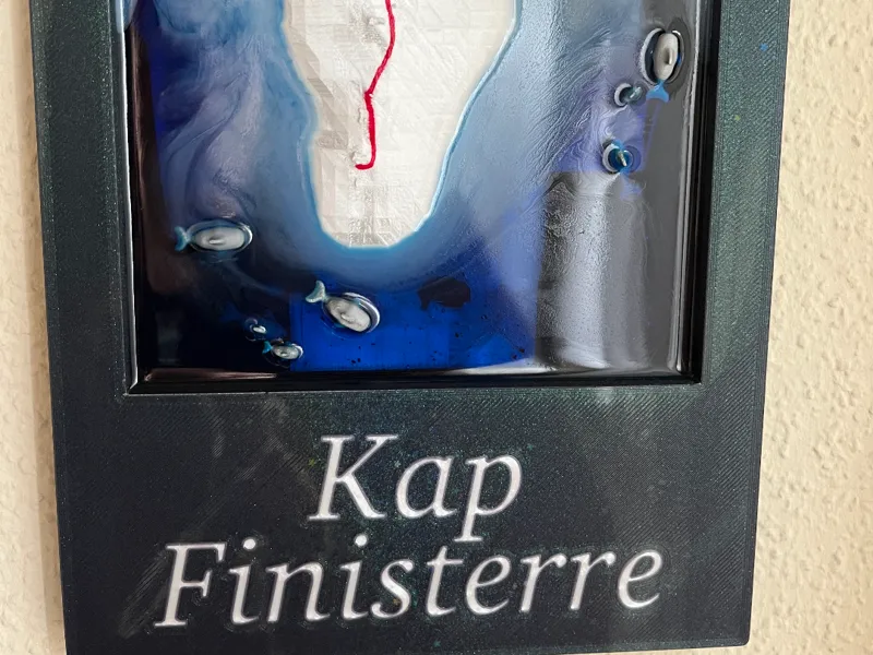 Landkarten mit Rahmen (Essen, Bochum, Jakobsweg..)