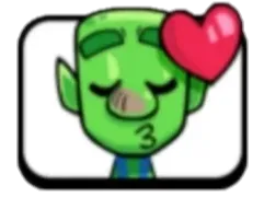 Goblin kiss emote clash royale