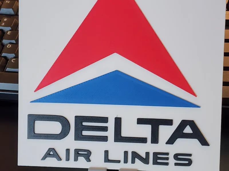 Delta Airlines Logo Tile