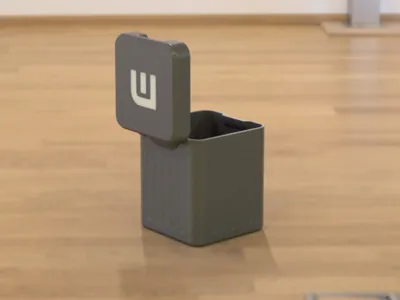 Desktop Flip-Top Bin