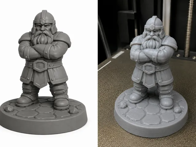 Stoic Dwarf Miniature - Easy to Print