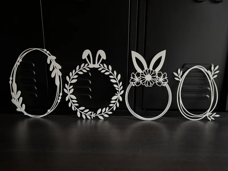 Easter floral wreath (x4 for A1 mini too)