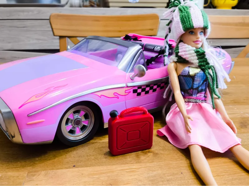 Stylish Textured Canister - Perfect for Dolls