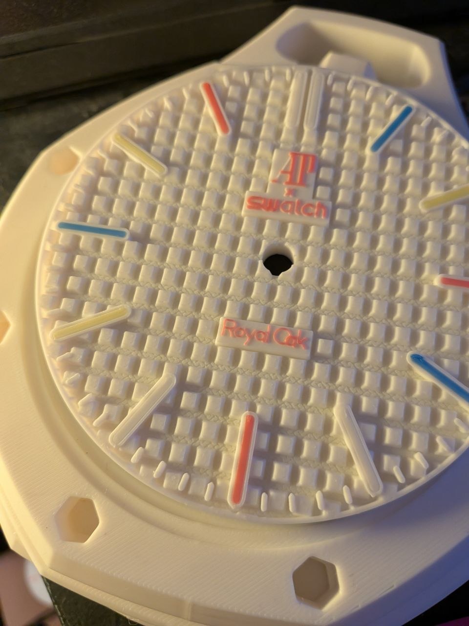 Miniatura 2 do modelo 3D AP×Swatch 风格八角外壳 桌面时钟｜MH011 组件套件｜无胶组装·少支撑