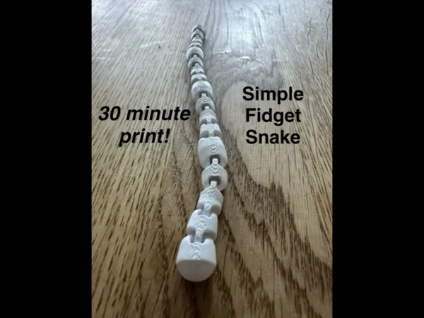 Serpent anti-stress articulé