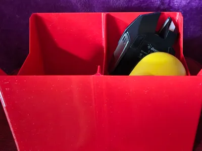 dual compartment bin storage box