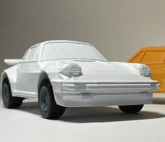 Low-Poly Porsche 911 Turbo 75% Scale