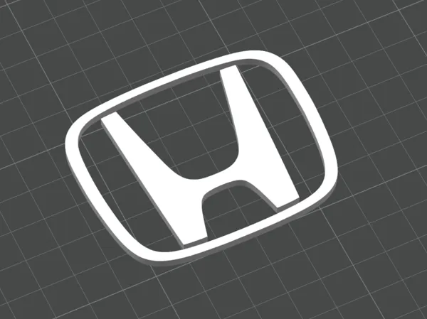 Logo emblème Honda imprimé en 3D