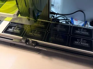 xTool slide extension business card jig
