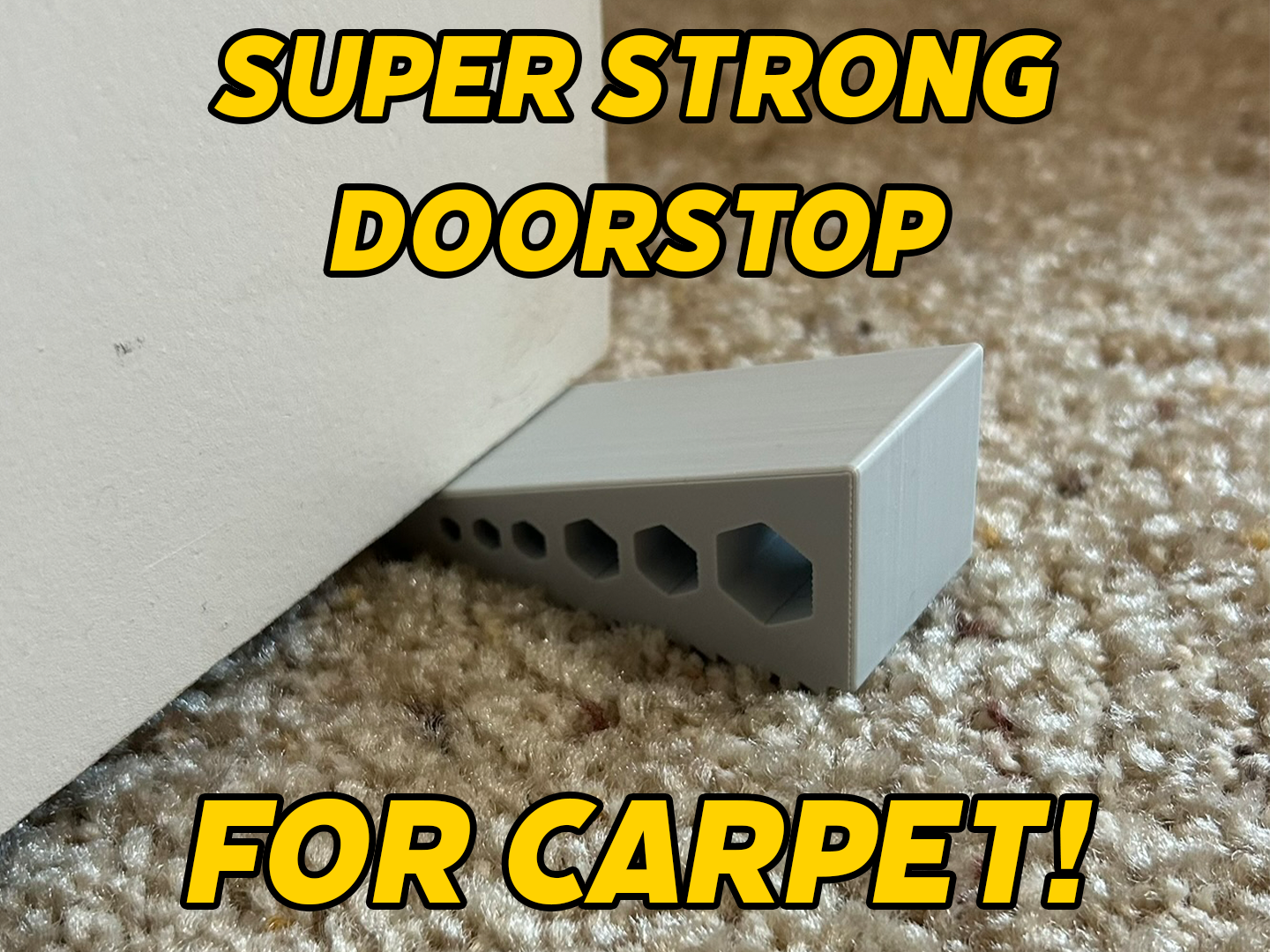 Hexagon Doorstop For Carpets