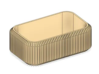 Moderner Kosmetik Organizer mit Rillmuster