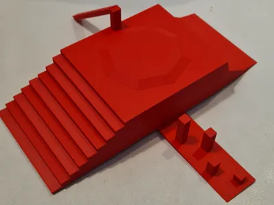 Finger Skateboard Park With Rails And Obstacles