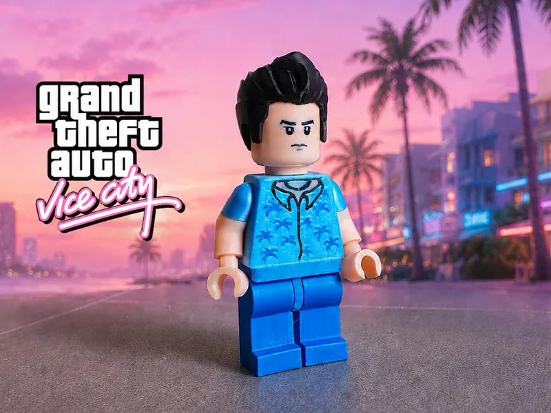 Brick man Tommy Vercetti(GTA Vice City) 10cm