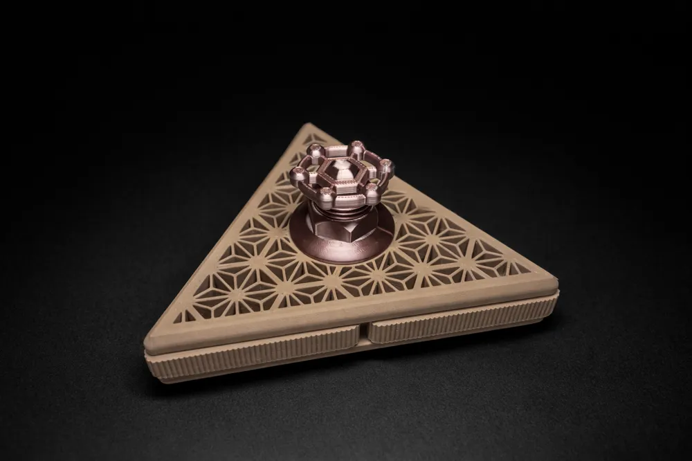 Trinity Vault Trinity Vault - Mechanical Triangle Box - Free 3D Print Model - MakerWorld