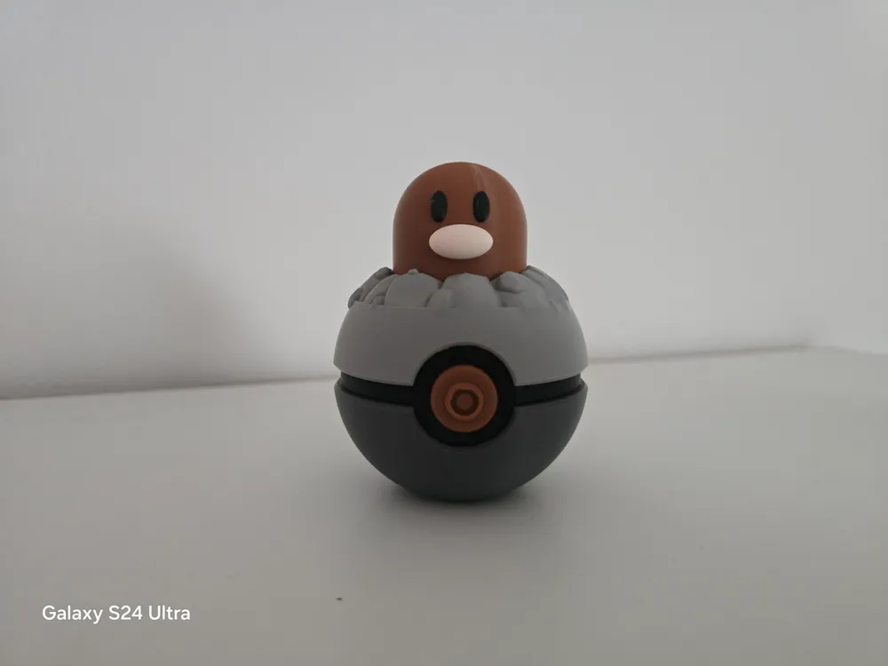 Diglet Funko #0050 Diglett Pokeball - Multiparts by 3D Girl MakerWorld: Download ...